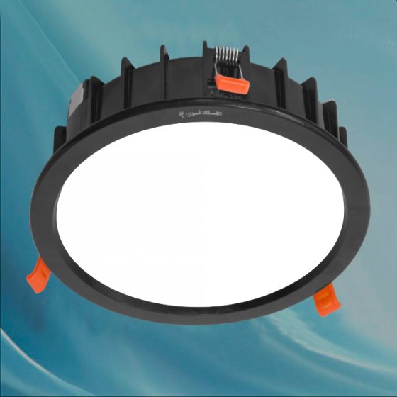 Waterproof recessed light, model Mahneshan, 35 watts, IP65 LED, IP65, black aluminum body, direct power, switching module, Kelvin 6500, with 3 years warranty