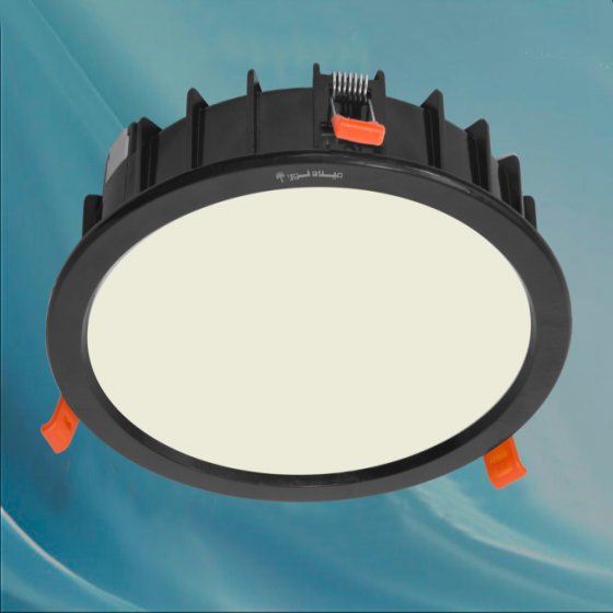 35 Watt LED recessed light, model Mahnesh LED, black aluminum body, IP52, white body, direct current, switching module. . Kelvin 5000 with 3 years warranty