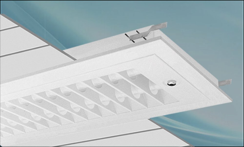 Del Asa 40*2 white induction surface mounted lamp with Osram starter without bulb