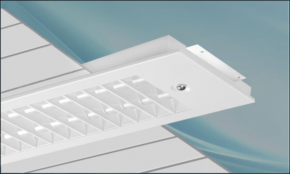 Surface mounted lamp, Derakhshesh model, 40*2, white, induction, with Osram starter, without bulb