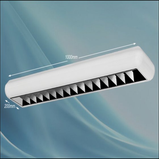 Soraya 36*2 long electronic surface mounted lamp, fully anodized, without bulb