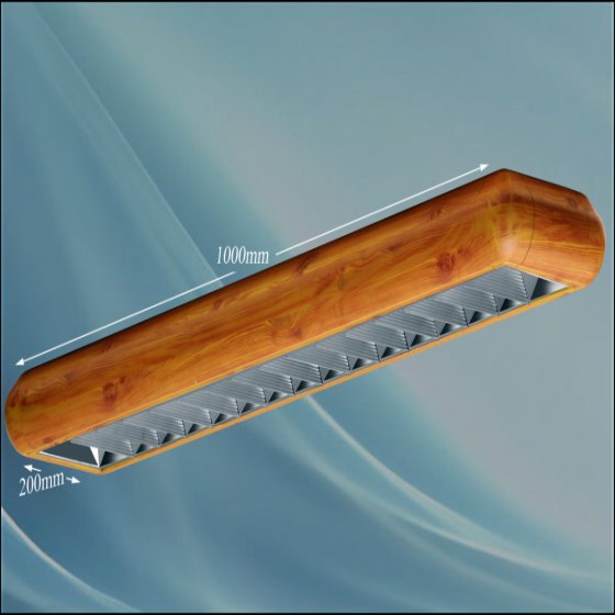 Soraya 36*2 long decorative electronic surface mounted lamp, fully anodized, without bulb
