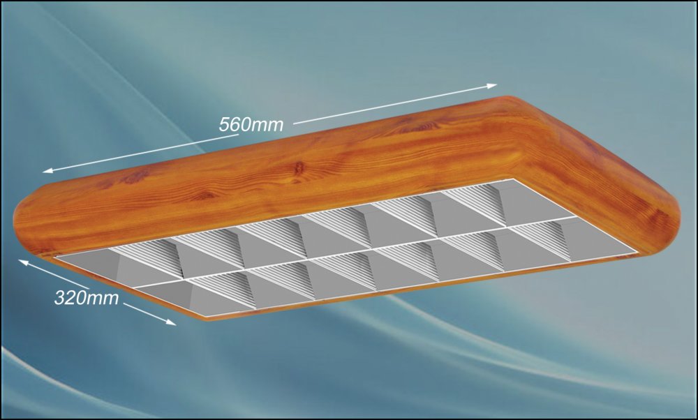 Soraya 36*2 horizontal decorative electronic surface mounted lamp, fully anodized, without bulb Soraya 36*2 horizontal decorative electronic surface mounted lamp, fully anodized, without bulb