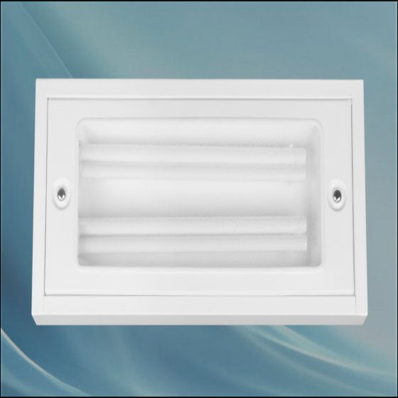 Dustproof recessed light, Delpasand model, 36*2, white, electronic, crystal finish, without bulb