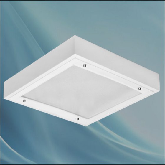 Dustproof recessed light, Delpasand model, 36*4, white, electronic, with acrylic cover, without lamp