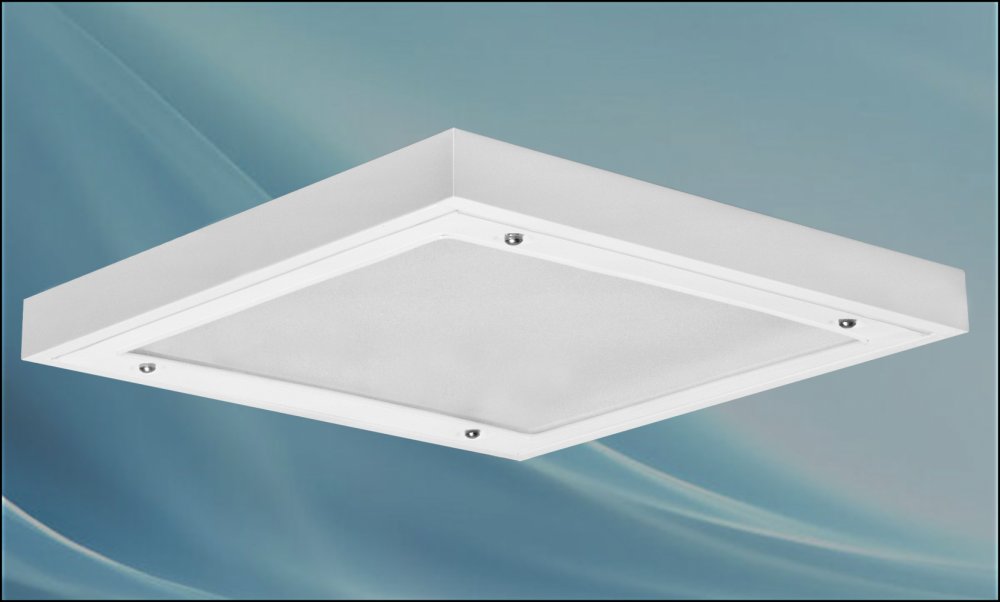 Dustproof recessed light, Delpasand model, 36*4, white, electronic, with acrylic cover, without lamp