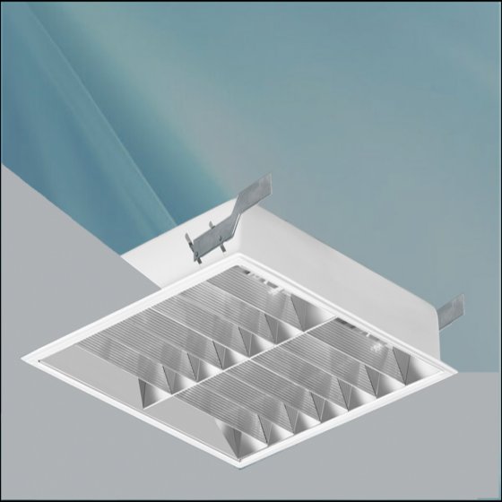 Recessed light, model Taban 36*2, anodized 50*50, seamless integrated body with electronic transformer for Rabbits ceiling and Dampa, without combined lamp