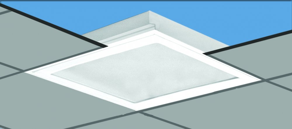 Dustproof recessed light, Delpasand model, 36*4, dimensions 62*62, white, electronic, crystal, Rabbits, old ceiling lamp, without lamp