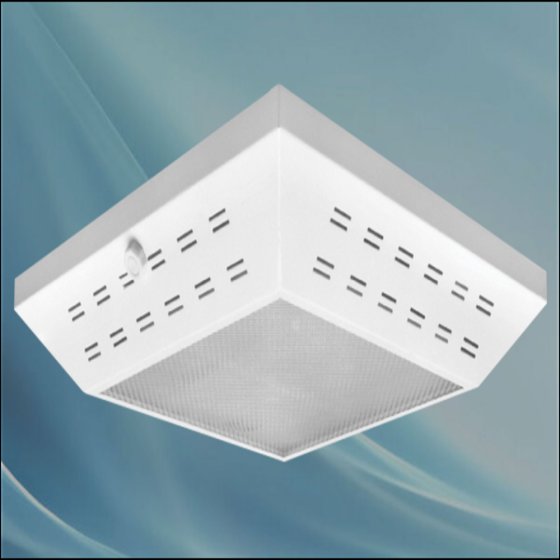 Hor 2-bulb white, patristic surface lamp with crystal shade, without bulb