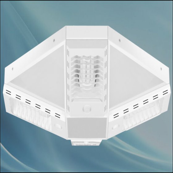 Jazab 4-lamp reflex anodized mirrored patromi surface mounted lamp without bulb