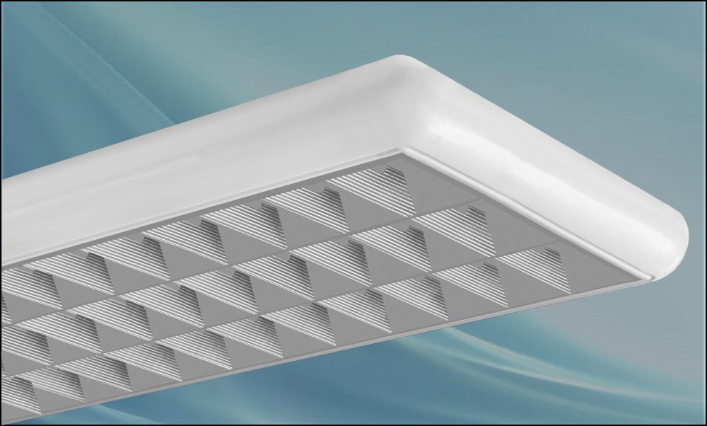 چراغ روکار ثريا 40*3 القايي کامل آنودايز با استارت اسرام بدون لامپ