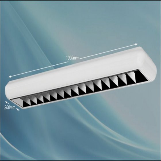 چراغ روکار ثريا 14*4 وات طولي ال اي دي LED شبکه کامل آنودايز با 3 سال ضمانت