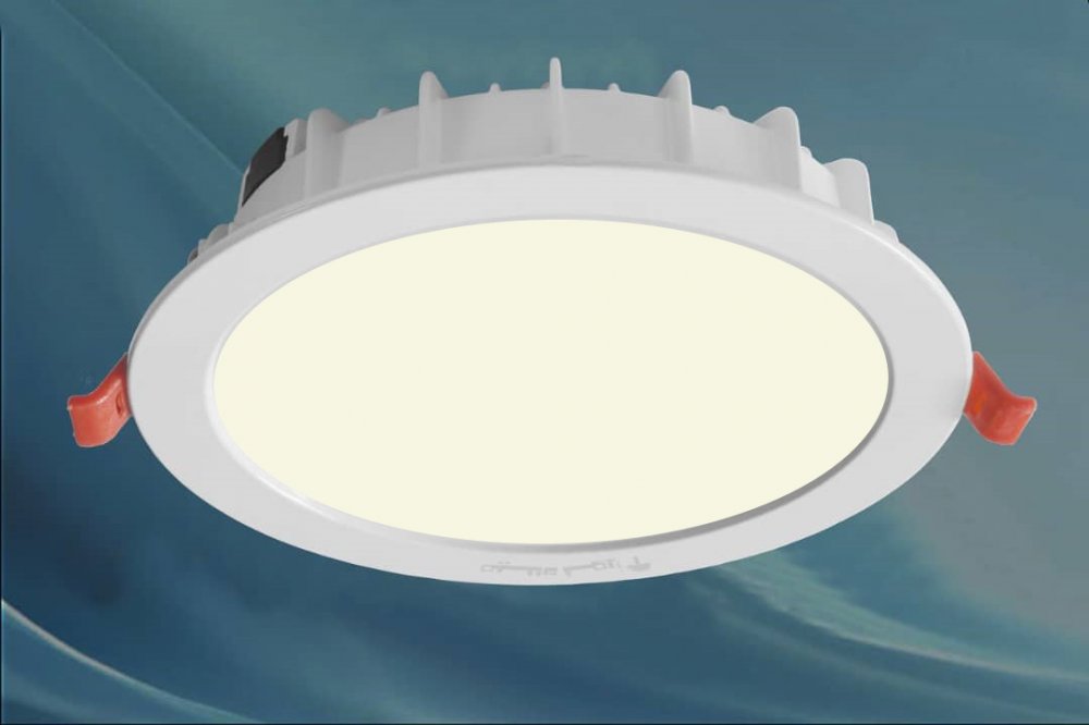 چراغ واترپروف IP65 توکار مدل ماه نشان 24 وات ال ای دی LED آی پی 65 بدنه آلومینیومی سفید برق مستقیم ماژول سوئیچینگ کلوین 5000