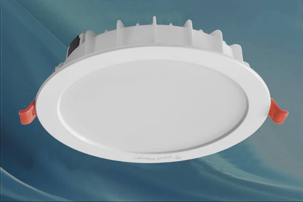 چراغ واترپروف IP65 توکار مدل ماه نشان 24 وات ال ای دی LED آی پی 65 بدنه آلومینیومی سفید برق مستقیم با ماژول سوئیچینگ کلوین 6500