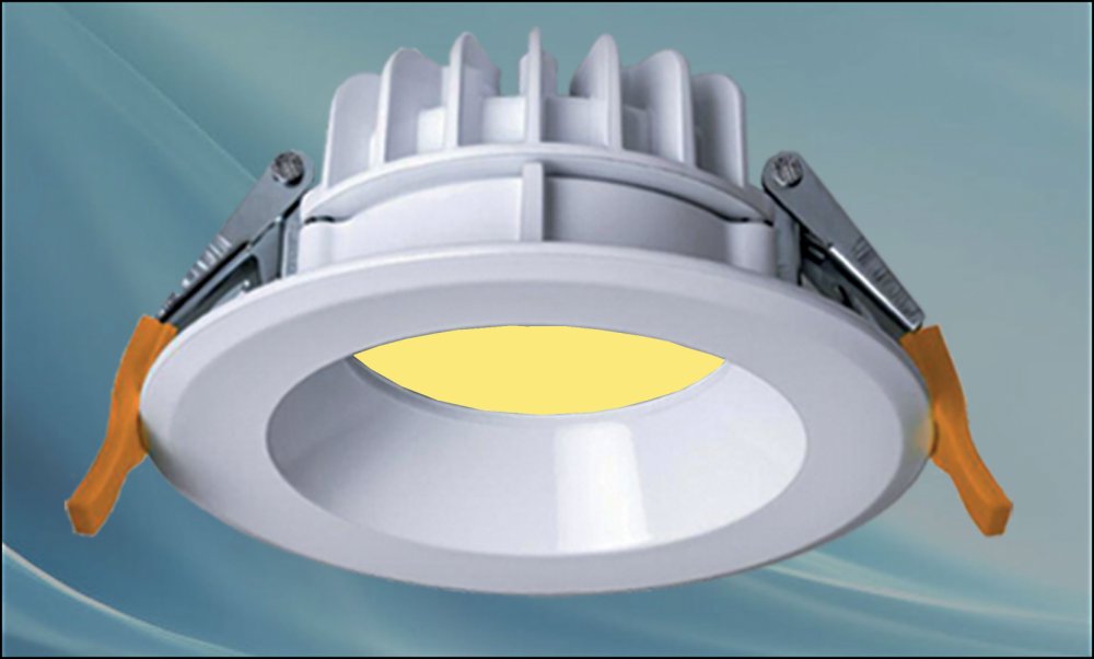 چراغ واترپروف IP65 مدل ماهنور 12 وات ال ای دی LED با درایور واترپروف آی پی 65 کلوین 3000 با پنج سال گارانتی