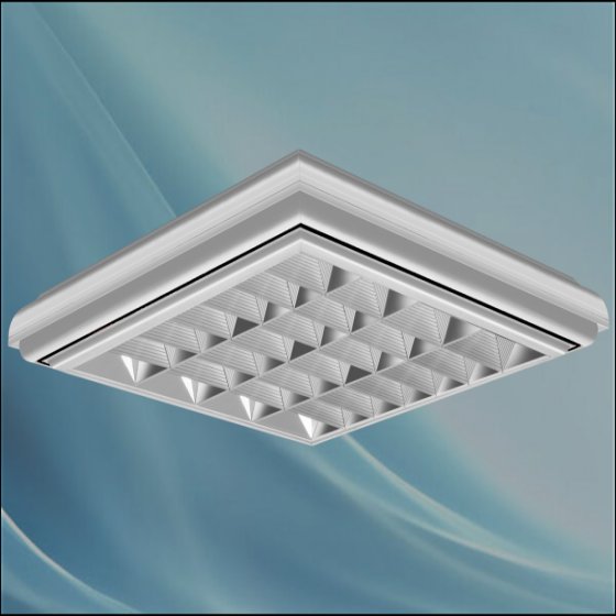 چراغ مدل تابش 14*4 وات عرضی ال ای دی LED با 3 سال ضمانت ابعاد 60*60 شبکه کامل آنودایز