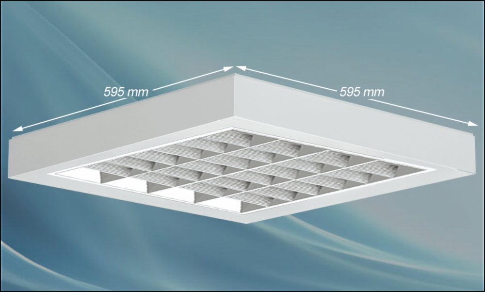 چراغ مدل جهان تاب 14*4 وات ال ای دی LED با 3 سال ضمانت ابعاد 60*60 شبکه آنودایز