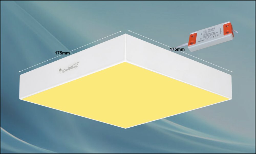 چراغ روکار مدل جهانگیر 24 وات ال ای دی LED مربع بدنه سفید آلومینیومی ابعاد 175*175 میلی متر کلوین 3000 با درایور ایزوله چراغ روکار مدل جهانگیر 24 وات ال ای دی LED مربع بدنه سفید آلومینیومی ابعاد 175*175 میلی متر کلوین 3000 با درایور ایزوله