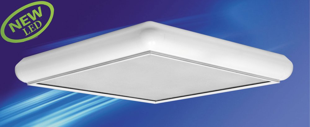 چراغ مدل داست پروف فریم ثریا 50 وات ال ای دی LED آی پی 42 - IP42 روکار با طلق اکریلیک ابعاد 58*58 5800 لومن کلوین 5000