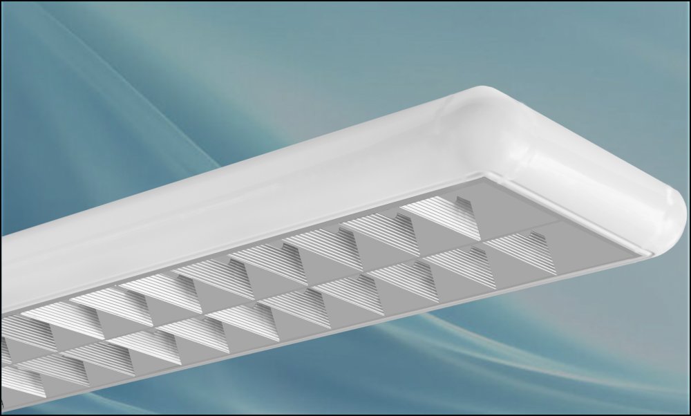 چراغ روکار ثريا 40*2 القايي شبکه سفيد با استارت اسرام بدون لامپ چراغ روکار ثريا 40*2 القايي شبکه سفيد با استارت اسرام بدون لامپ