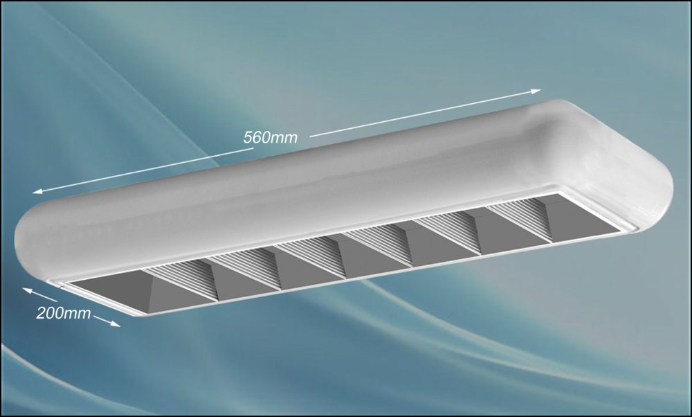 چراغ روکار ثريا 36*1 الکترونيکي کامل آنودايز بدون لامپ چراغ روکار ثريا 36*1 الکترونيکي کامل آنودايز بدون لامپ