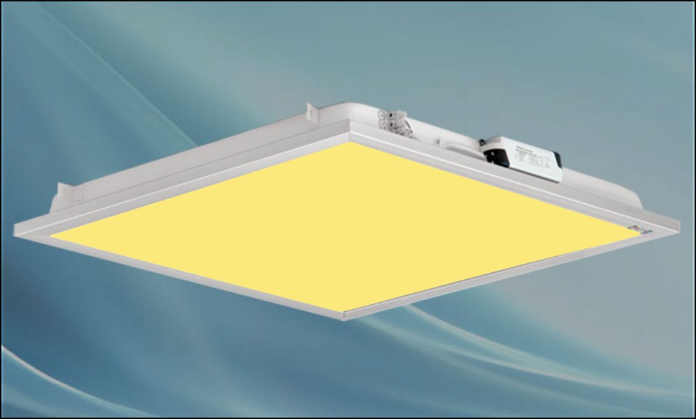 چراغ توکار دلپسند 50 وات ال ای دی LED شار نوری 6000 لومن 60*60 کلوین 3000 با طلق اکریلیک آی پی 52 - IP52 بدنه یکپارچه درب آلومینیومی با 3 سال ضمانت