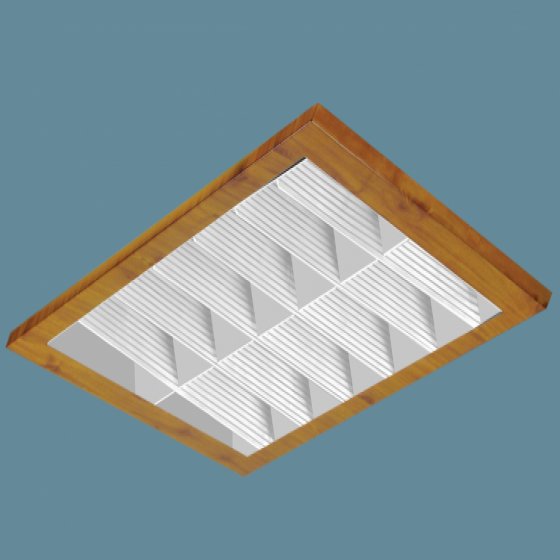 چراغ توکار تابان36*2آنودایز60*60 دکورال بدنه یکپارچه بدون درزبا ترانس الکترونیکی مخصوص سقف آرمسترانگ بدون لامپ - ترکیبی