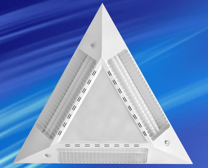 چراغ روکار جذاب مثلثي آينه دار ال اي دي LED براي 3 لامپ 18-14 وات سوکتي رفلکس آنودايز شبکه سفيد بدون لامپ با 5 سال ضمانت چراغ روکار جذاب مثلثي آينه دار ال اي دي LED براي 3 لامپ 18-14 وات سوکتي رفلکس آنودايز شبکه سفيد بدون لامپ با 5 سال ضمانت