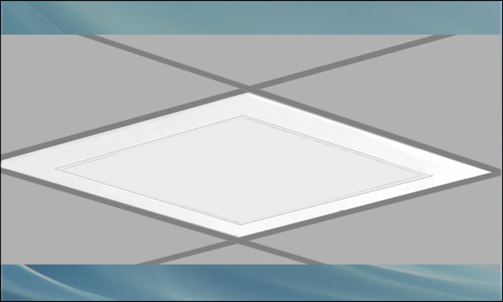 چراغ توکار مدل دلپسند 36*3 ابعاد 60*60 سفید الکترونیکی طلق کریستال درب آلومینیوم بدون لامپ